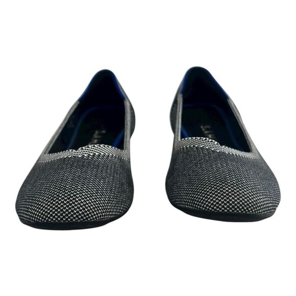 Rothy’s Womens Size 8 The Flat Grey Birdseye Round Toe Flats - Picture 2 of 10